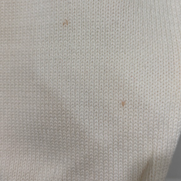 Calvin Klein Men’s Off White 1/4 Zip Cable Knit Pullover Size Medium - Picture 6 of 6